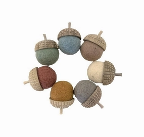 Pre-Order Papoose Earth Acorns, Set of 7 (Ships in late June/early July)