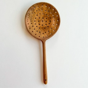 Pre-Order Papoose Teak Slotted Spoon (Ships in late June/early July)