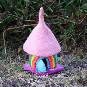 Pre-Order Tiny Felt Rainbow Shimmer Home (Ships around end of June)