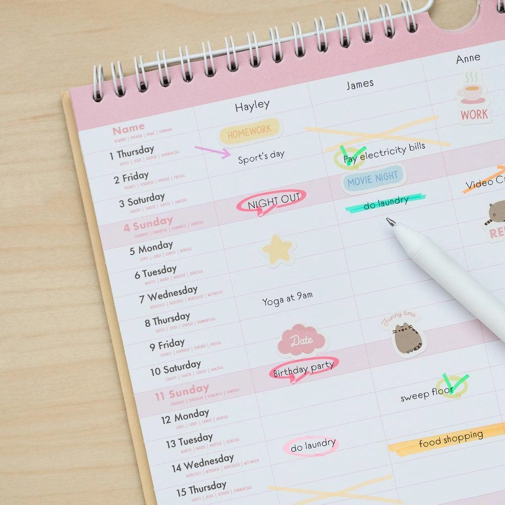 Pusheen 2022/2023 Wall Planner