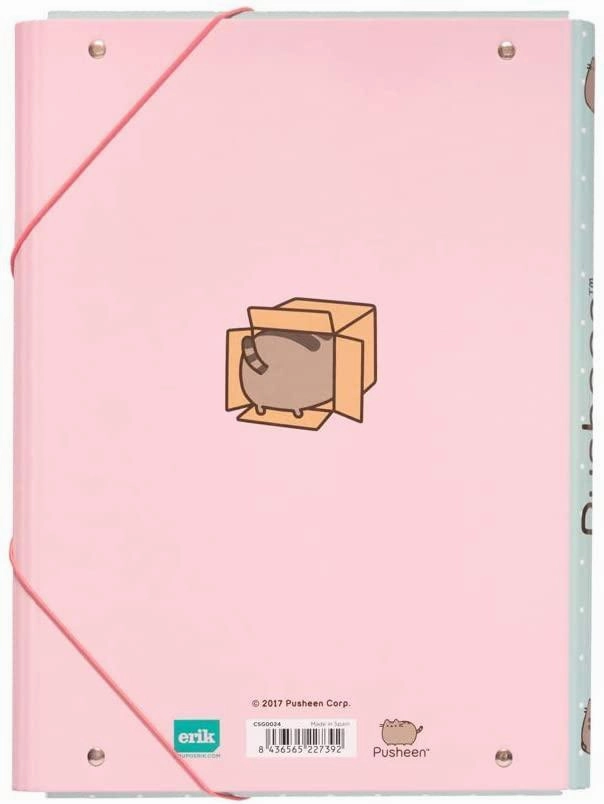 Pusheen A4 Elasticated 3-Flap Folder, Pusheen The Cat