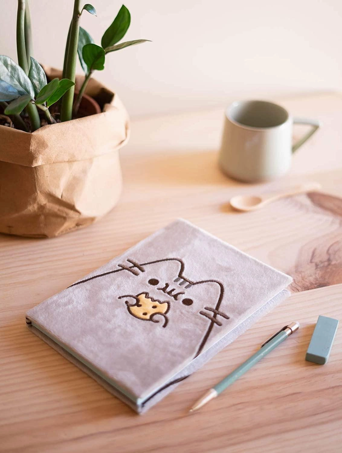 Pusheen Foodie Collection A5 Plush Notebook