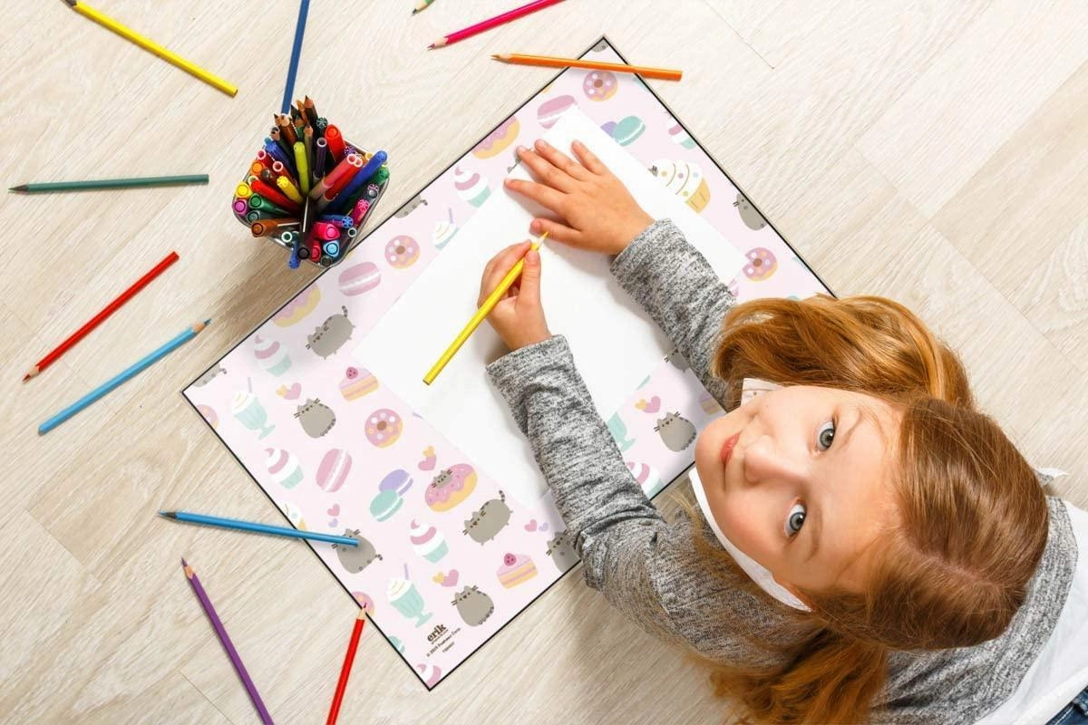 Pusheen Rose Collection Children's Desk Mat