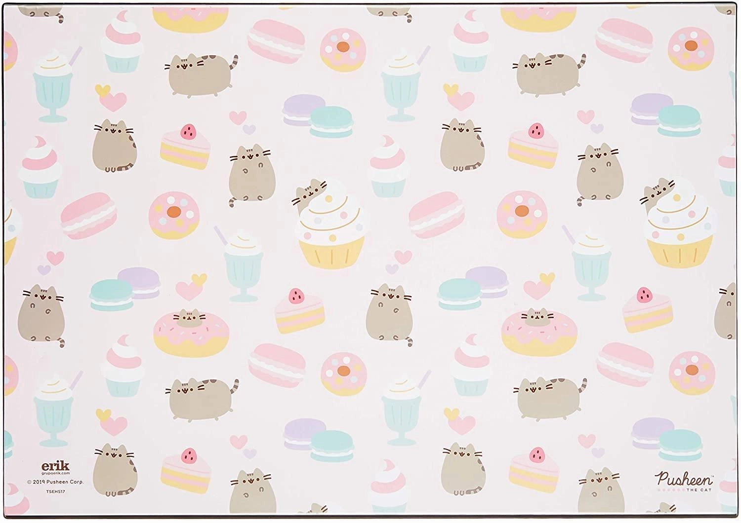 Pusheen Rose Collection Children's Desk Mat