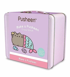 Pusheen Tin Tote Cross Stitch Kit