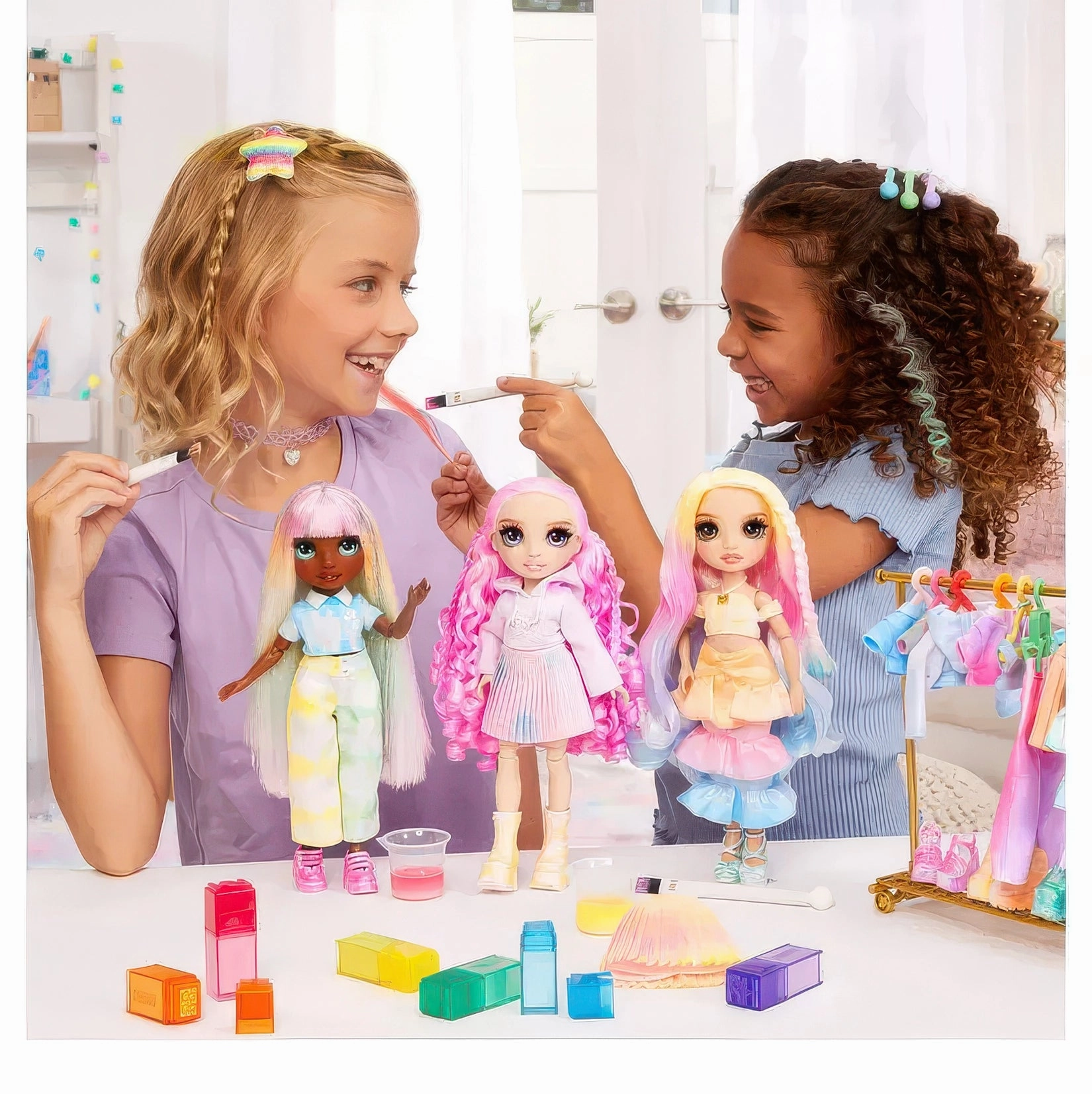 Rainbow High Watercolour & Create Fashion DIY Doll - Purple Eyes