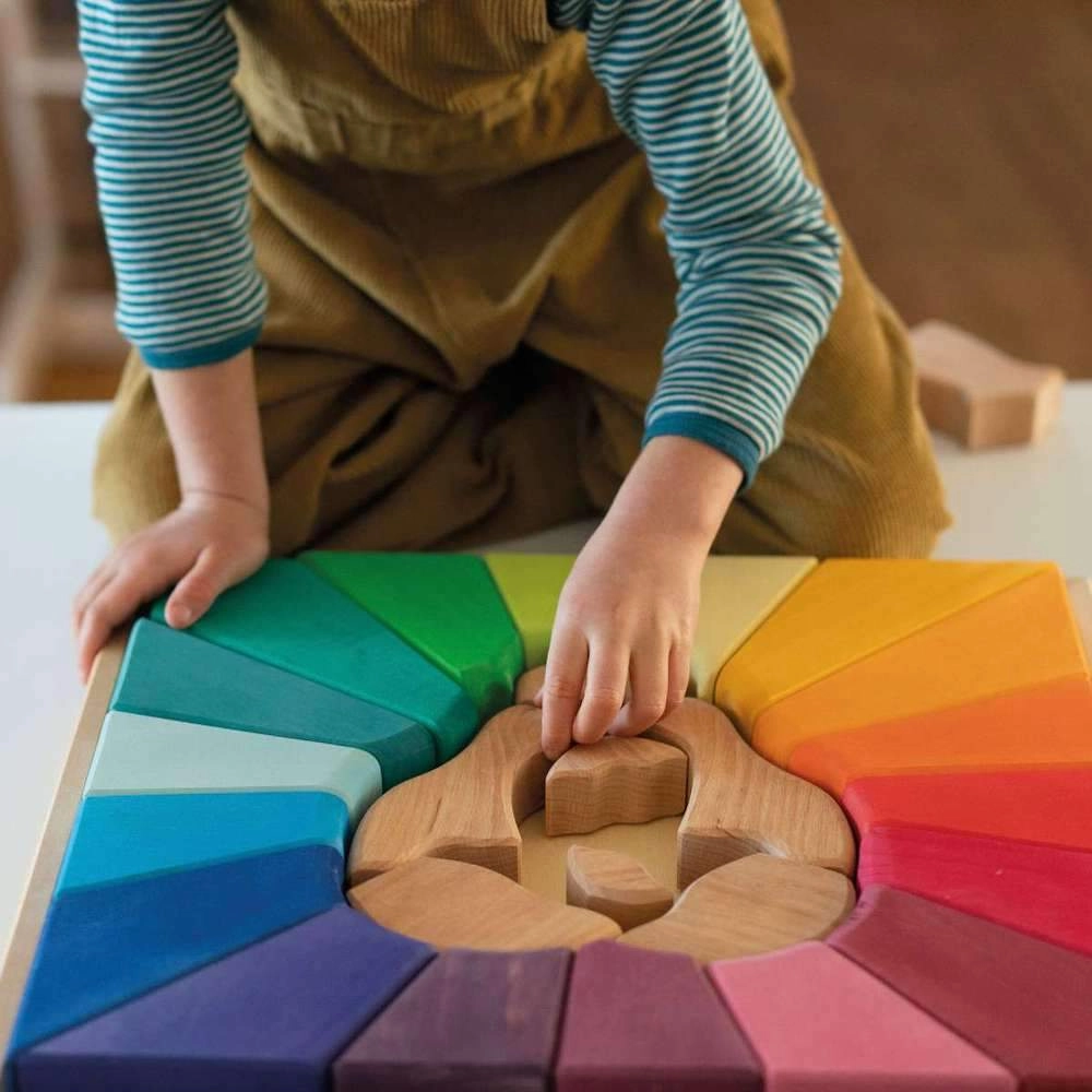 Rainbow Lion Wooden Puzzle
