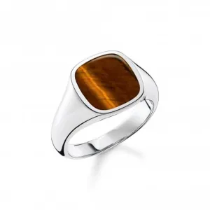 Rebel At Heart Tiger's Eye Ring TR2332-045-2 Thomas Sabo Rings