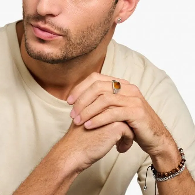 Rebel At Heart Tiger's Eye Ring TR2332-045-2 Thomas Sabo Rings