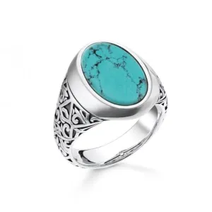 Rebel At Heart Turquoise Ring TR2242-878-17 Thomas Sabo Rings