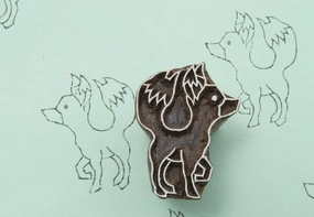 Roaming Fox Stamp