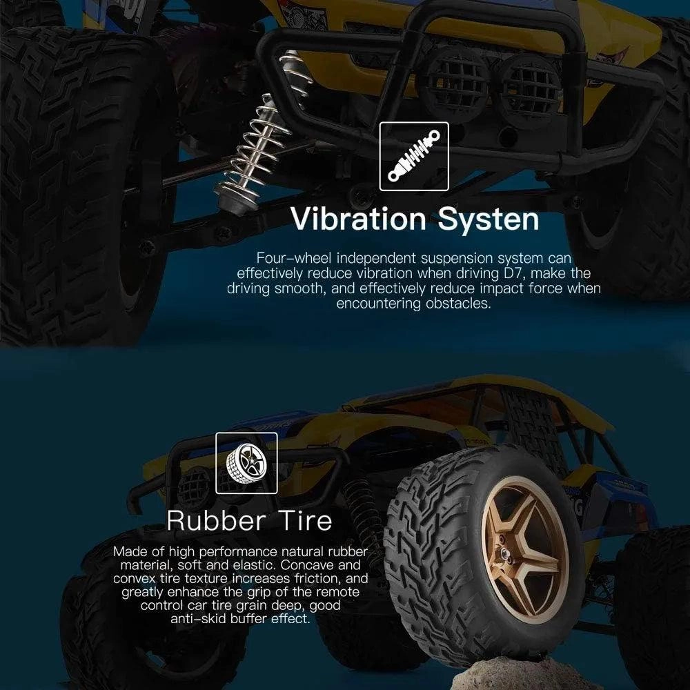 Rock Crawler D7 4WD Cross-Country, Professional, RC Remote Control Car