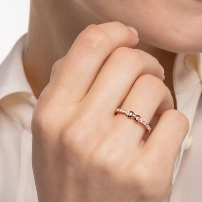 Rose Gold Zirconia Infinity Ring TR2322-416-14 Thomas Sabo Rings