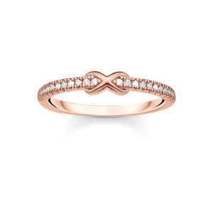 Rose Gold Zirconia Infinity Ring TR2322-416-14 Thomas Sabo Rings