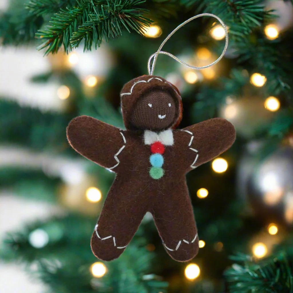 Sale Christmas Gingerbread Man, Dark Brown