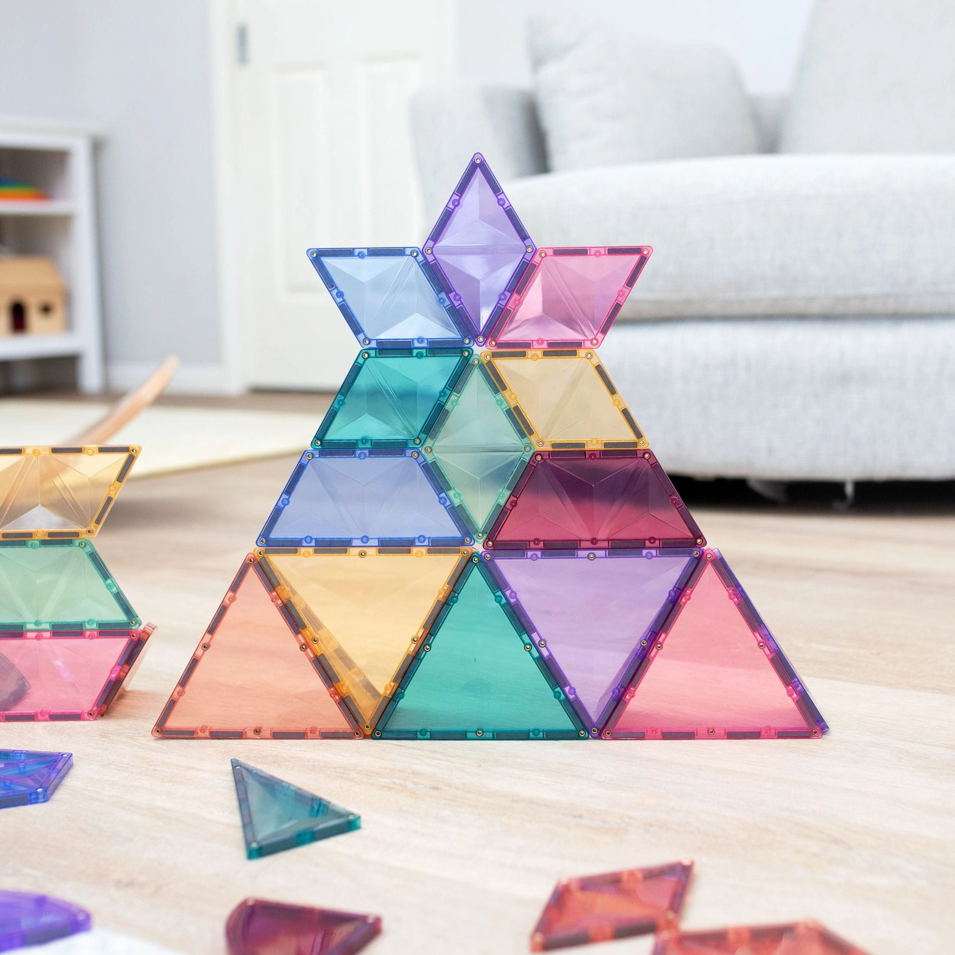 Sale Connetix Tiles 48 Piece Pastel Shape Expansion Pack