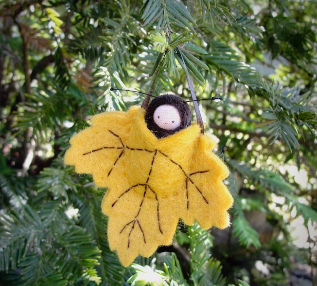 Sale Fairyshadow Golden Leaf Ornament