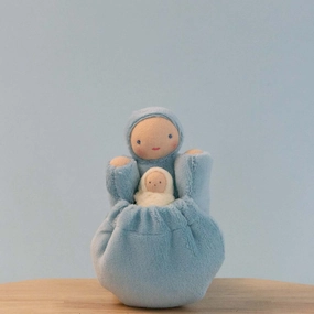 Sale Fairyshadow Pocket Mama Waldorf Doll, Aqua