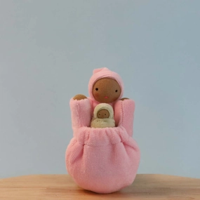 Sale Fairyshadow Pocket Mama Waldorf Doll, Light Pink