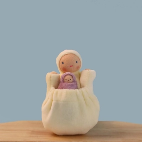 Sale Fairyshadow Pocket Mama Waldorf Doll, Light Yellow