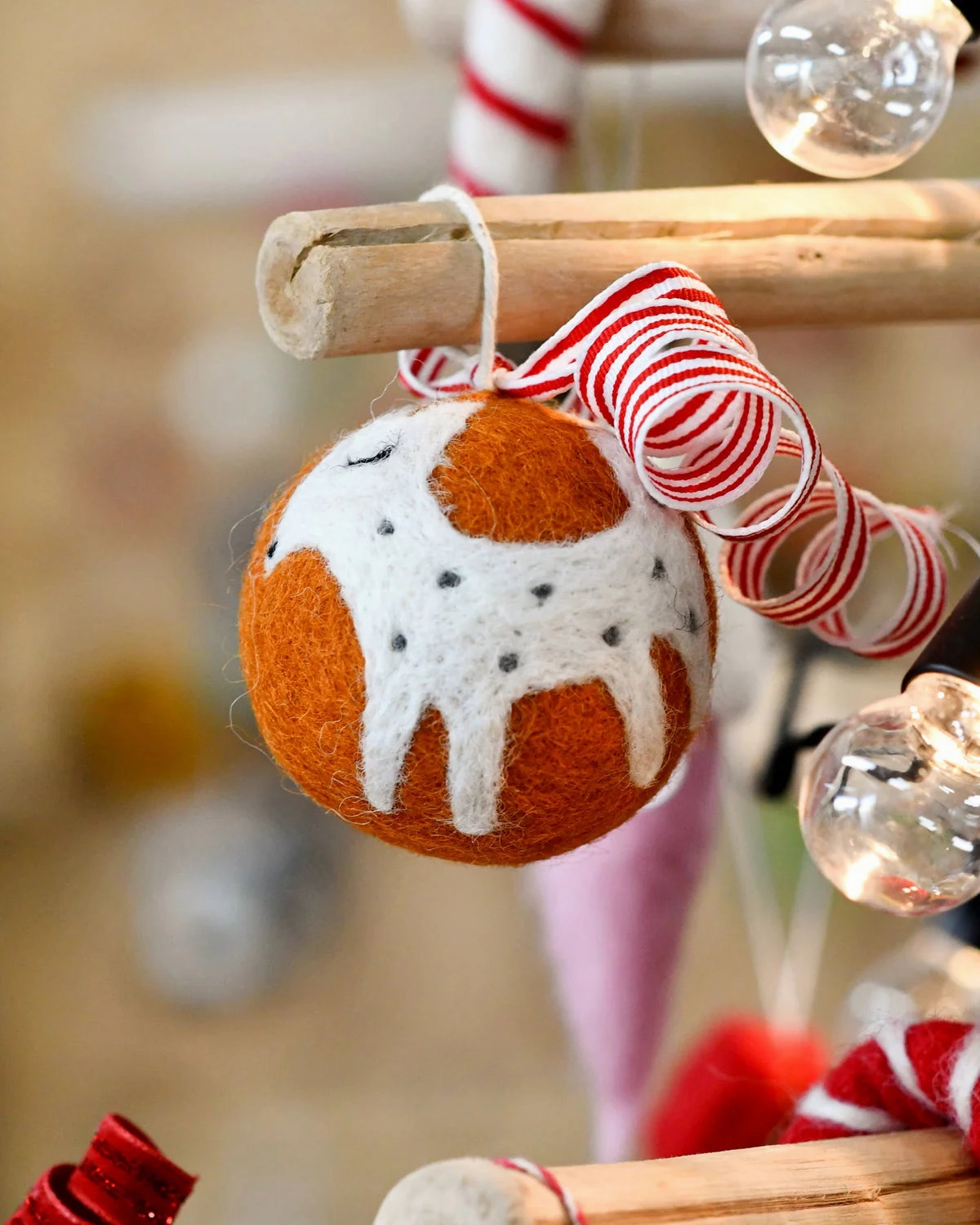 Sale Felt Bauble Christmas Ornament, Deer