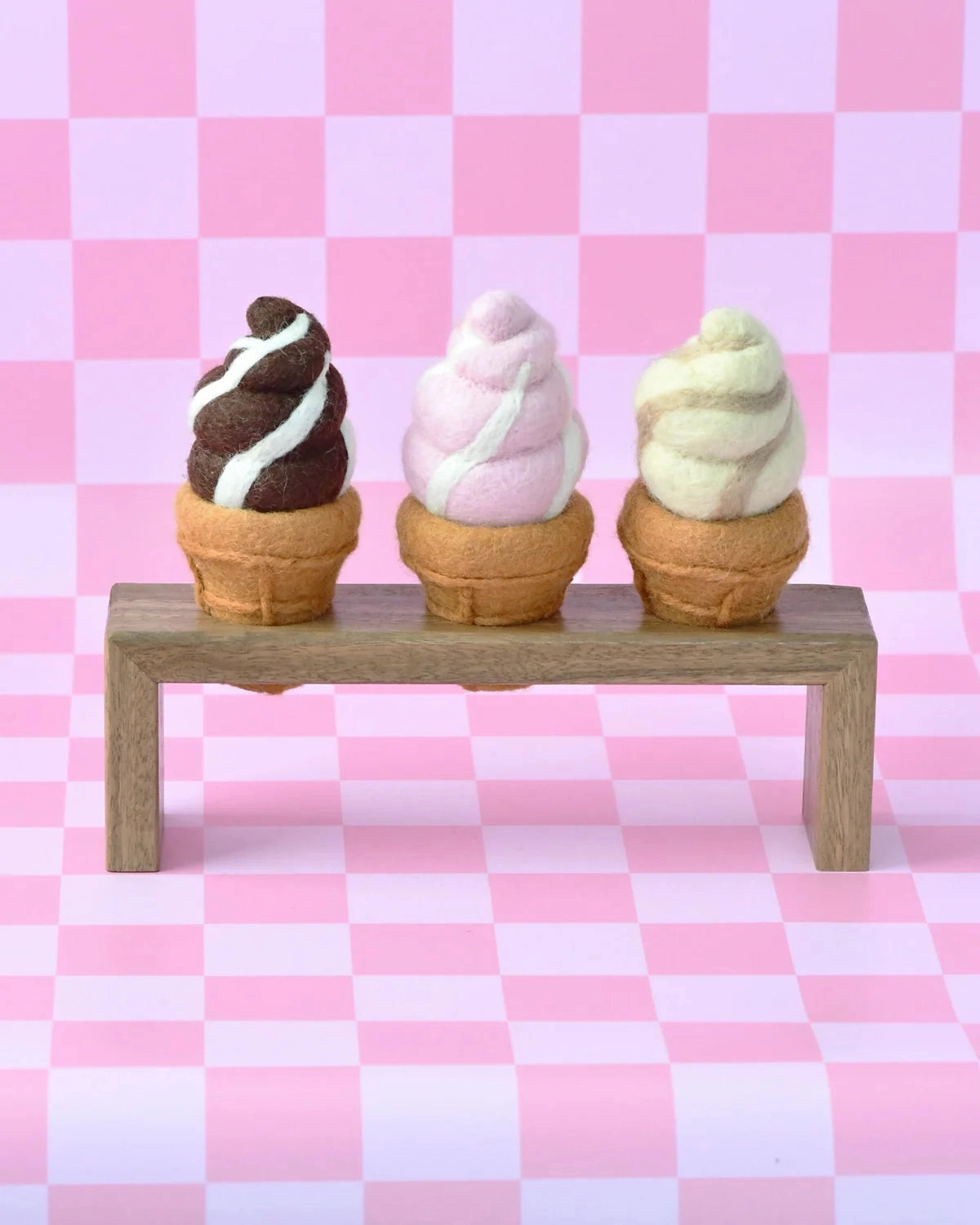 Sale Felt Chocolate Soft Serve Ice Cream