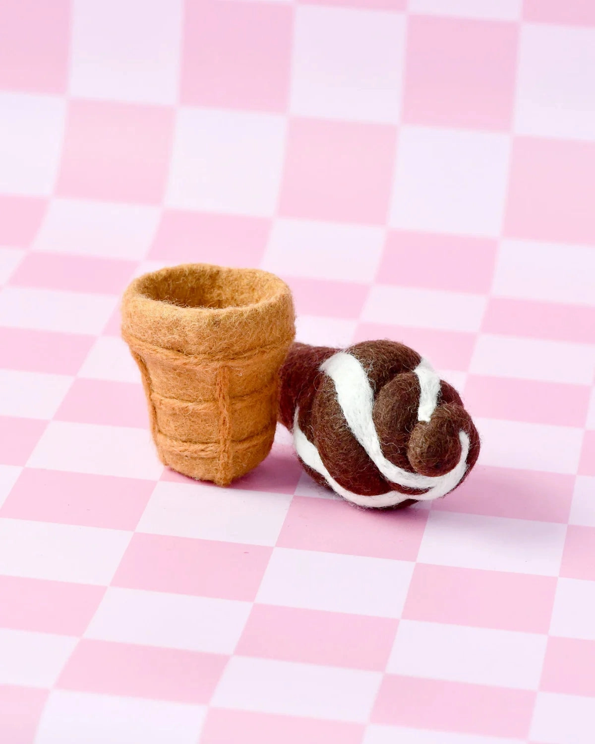 Sale Felt Chocolate Soft Serve Ice Cream