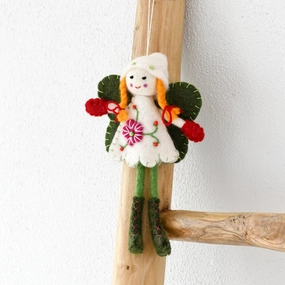 Sale Felt Christmas Fairy, White Dress