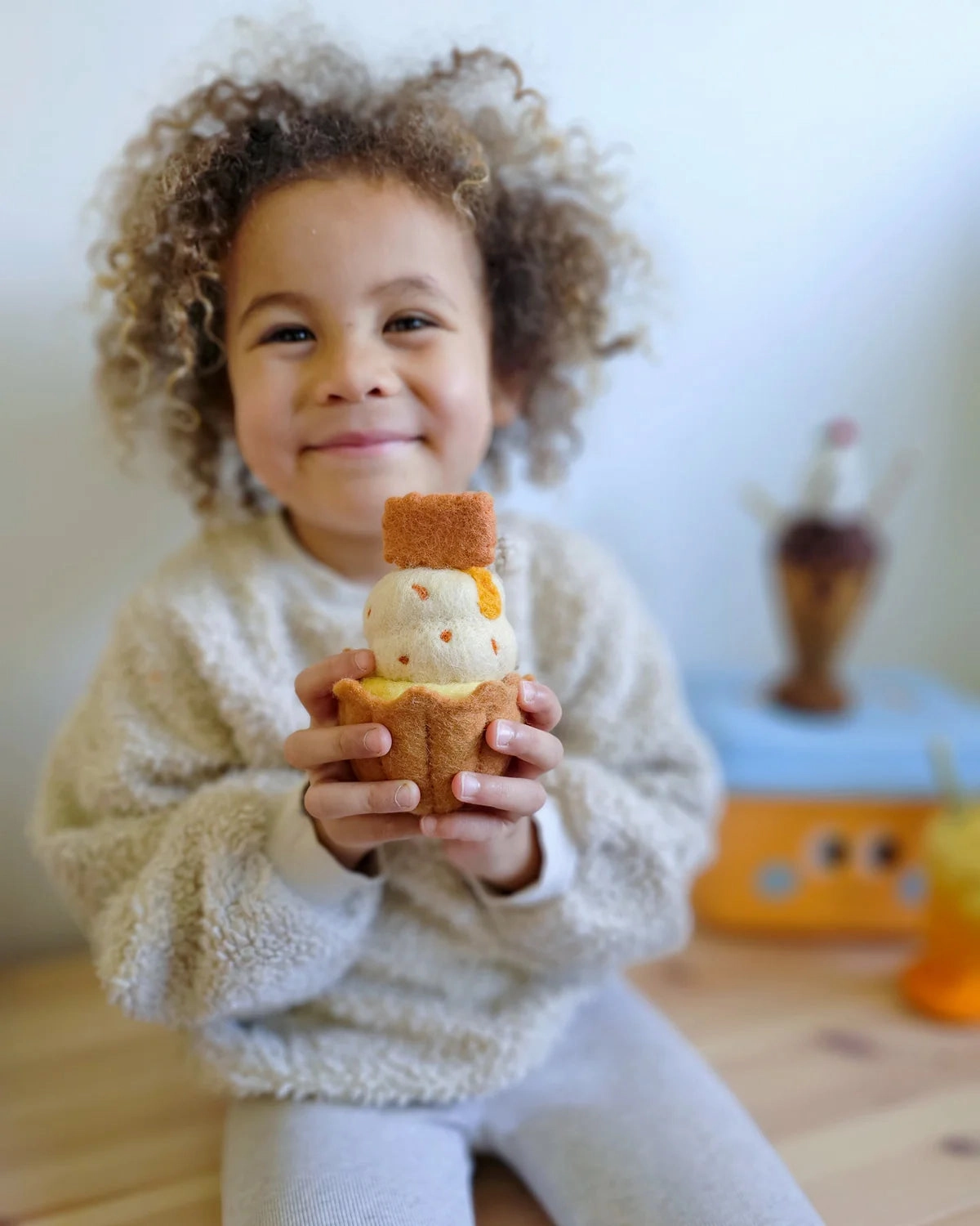 Sale Felt Giant Biscoff Cupcake