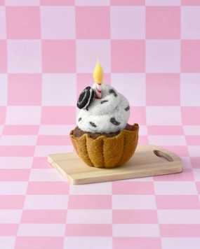 Sale Felt Giant Oreo Cupcake with Candle