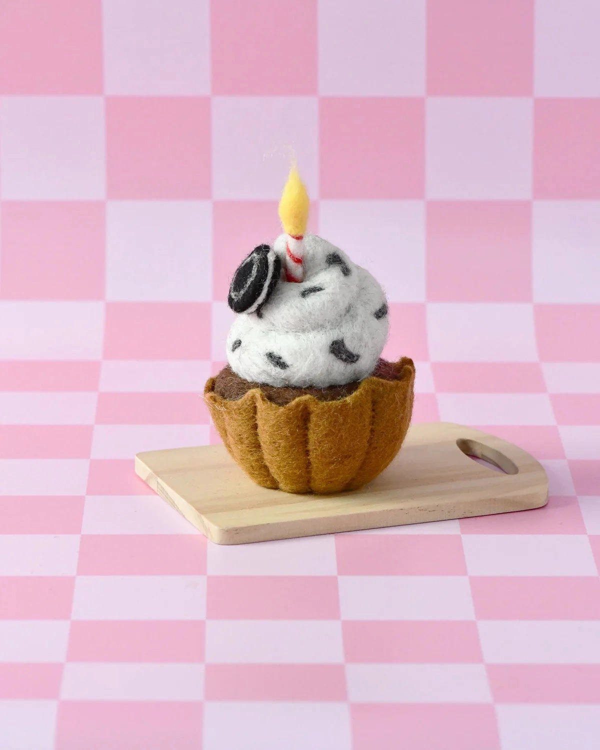 Sale Felt Giant Oreo Cupcake with Candle