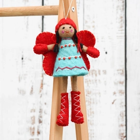 Sale Felt Greetings Fairy, Blue Dress