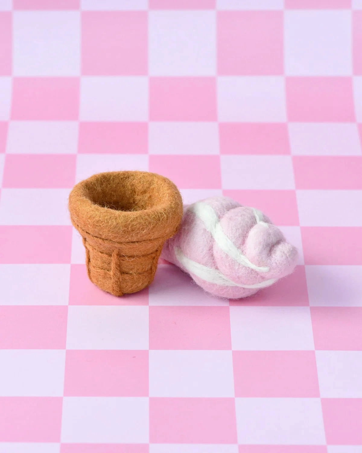 Sale Felt Strawberry Soft Serve Ice Cream