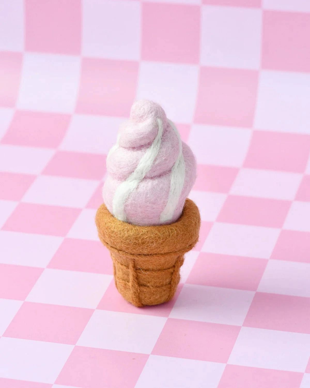 Sale Felt Strawberry Soft Serve Ice Cream