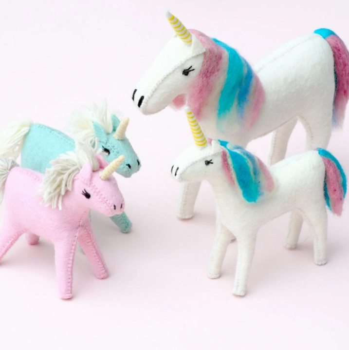 Sale Felt Unicorn Toy, Large