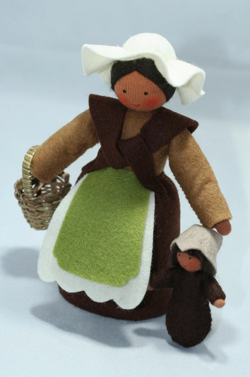 Sale Mother Earth and Brunette Baby | Medium Skin Tone