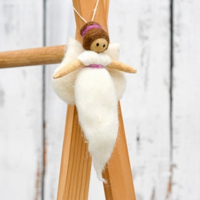 Sale Needle Felted Fairy, White Dress
