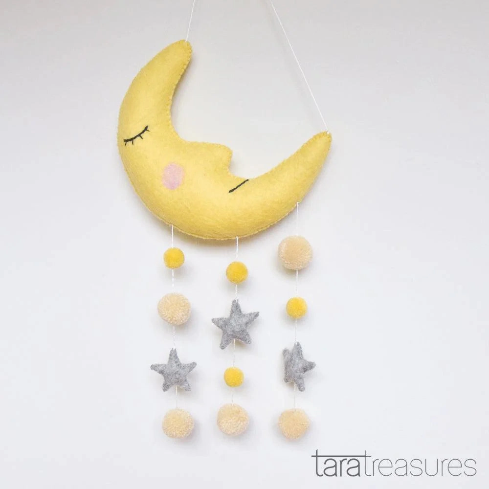Sale Nursery Cot Mobile, Sleeping Moon