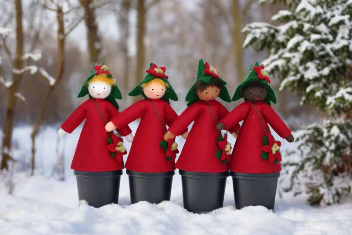 Sale Poinsettia Fairy (3.5") | Fair Skin Tone