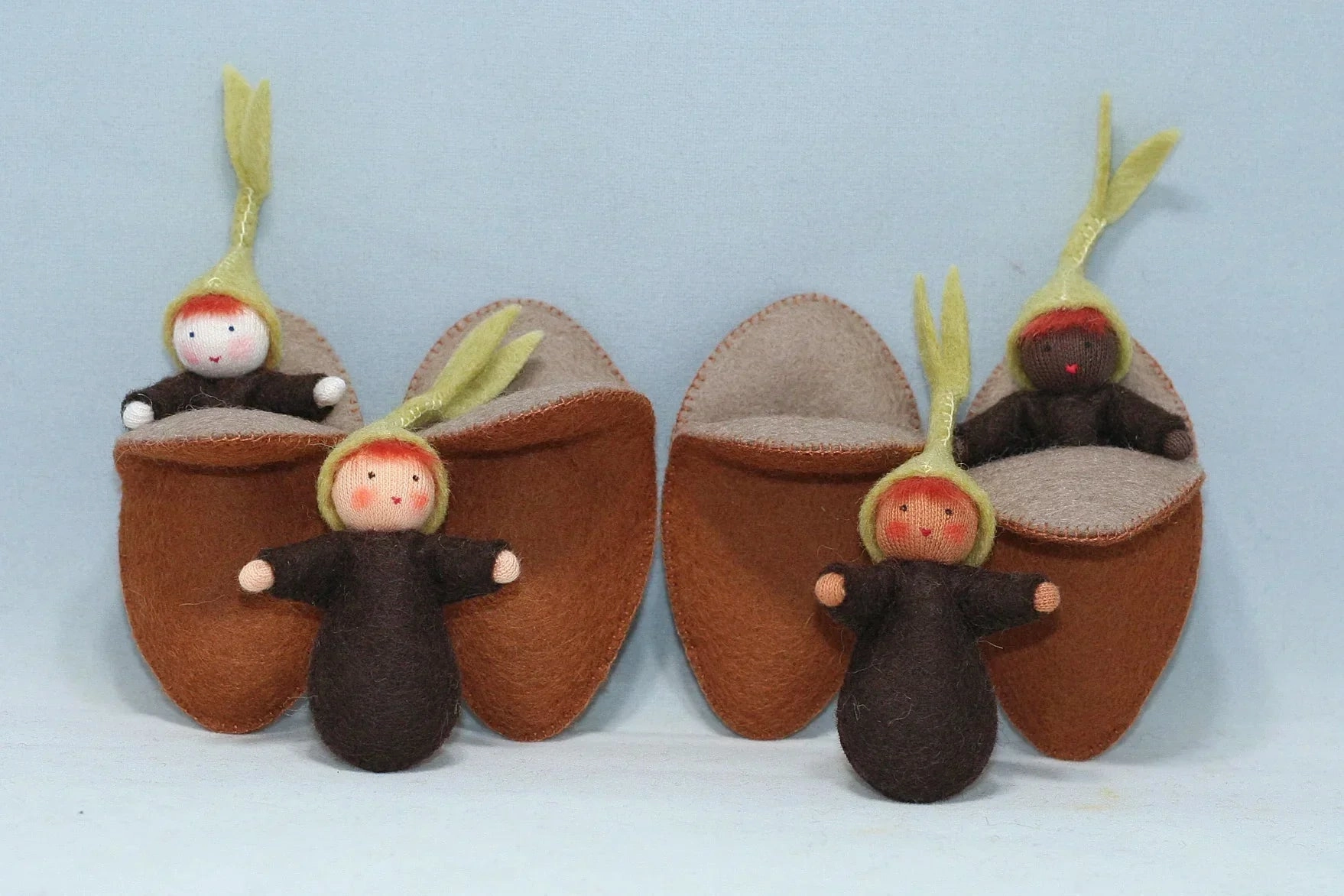 Sale Seedling Baby with Seed Pod | Dark Skin Tone