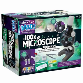 Science Mad 100x Microscope - 30 Piece Set