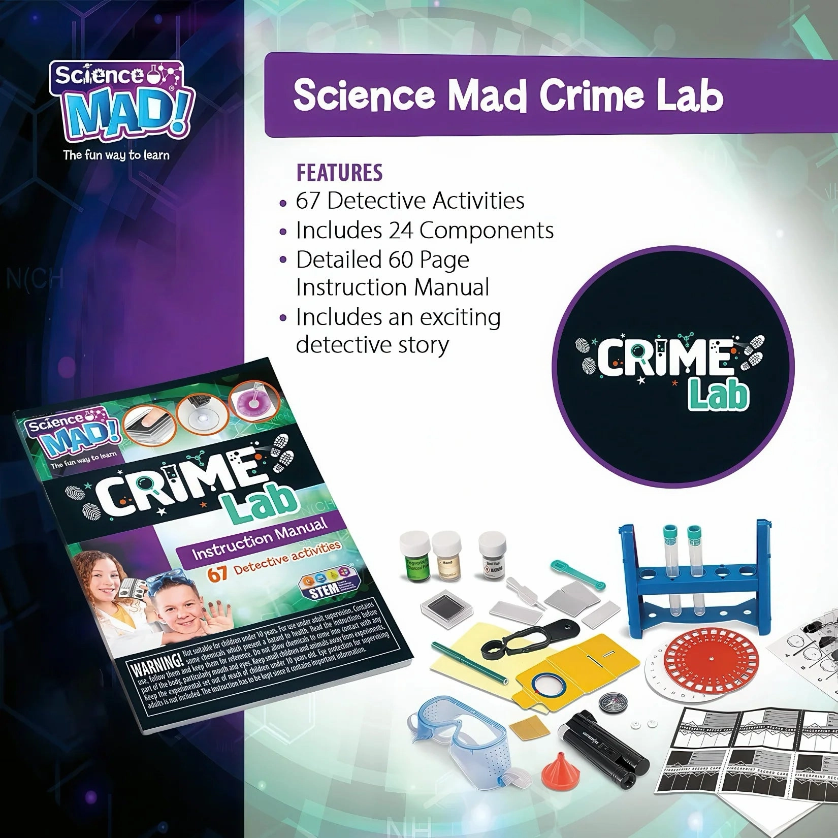 Science Mad Crime Lab Kit