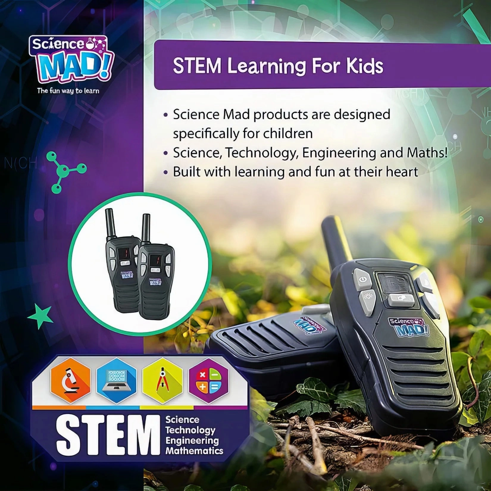 Science Mad Digital Walkie Talkies
