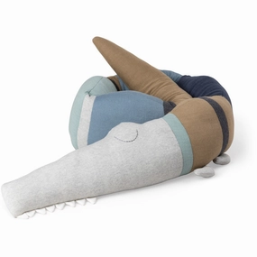 Sebra Dusty Blue Mix Knitted Sleepy Croc