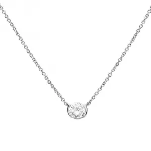 Semi Bezel Set Necklace N4466 Diamonfire Jewellery