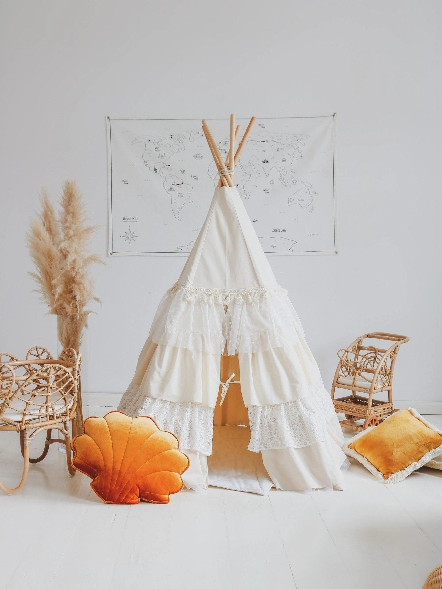 Shabby Chic Teepee Tent with Frills