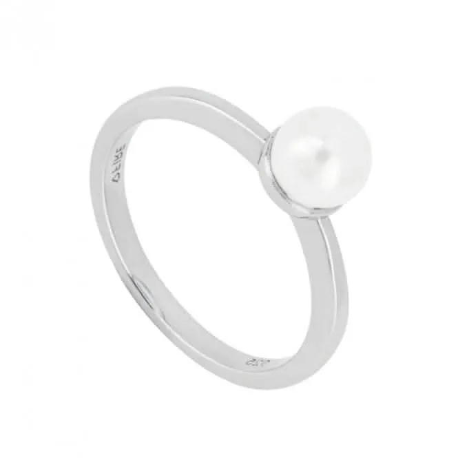 Shell Pearl and Zirconia Eternity Stacking Ring Diamonfire Jewellery