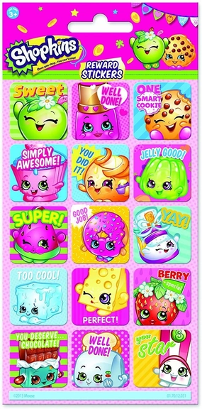 Shopkins Reward Stickers