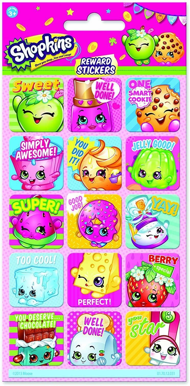 Shopkins Reward Stickers