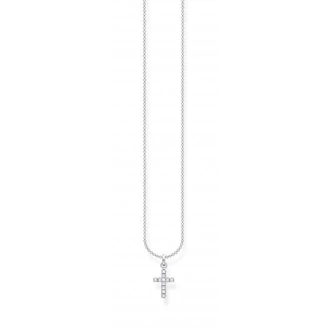 Silver Cross Short Necklace 38cm KE2069-051-14-L38v Thomas Sabo Necklaces